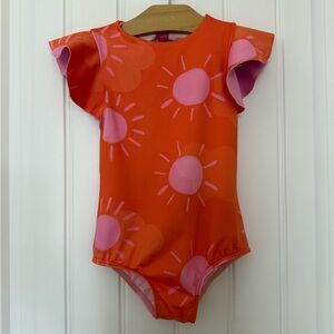 Pepita & Me Girls Sol Solecito Naranja Dayana One-Piece Swimsuit